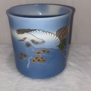Japanese crane longevity mug
